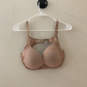 Victoria Secret Tan Lace Bra 38 C